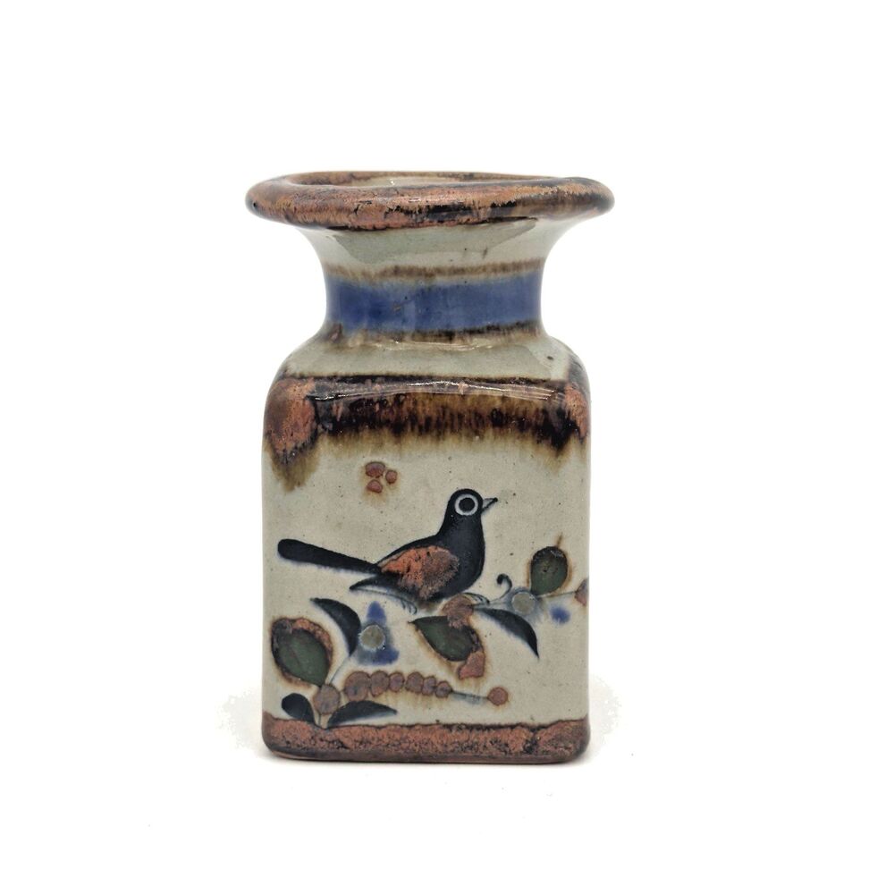 Vintage Mid Century Tonala Mexican Pottery Vase Jorge Wilmot